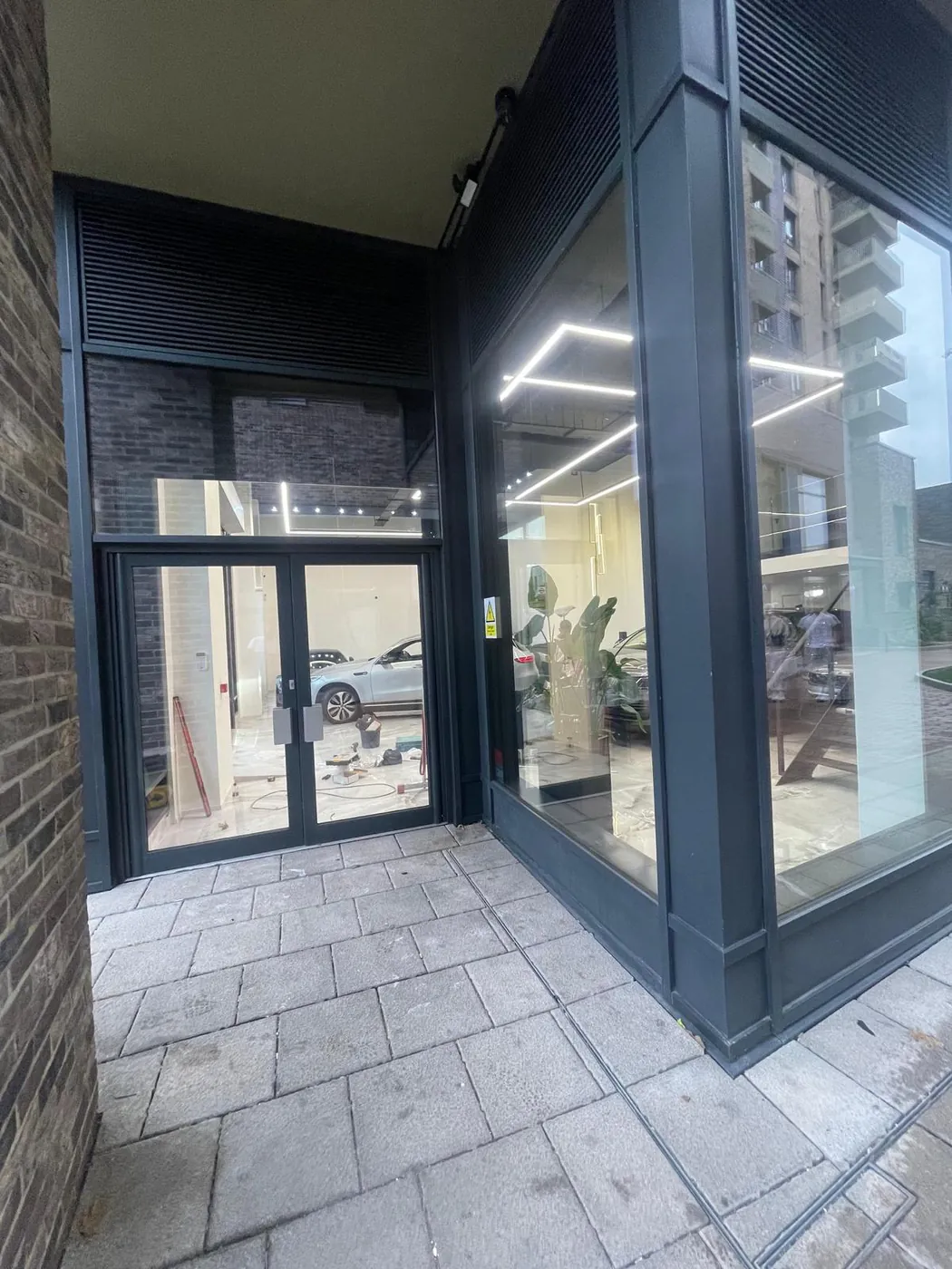 Aluminium shopfront - completed one of our jobs