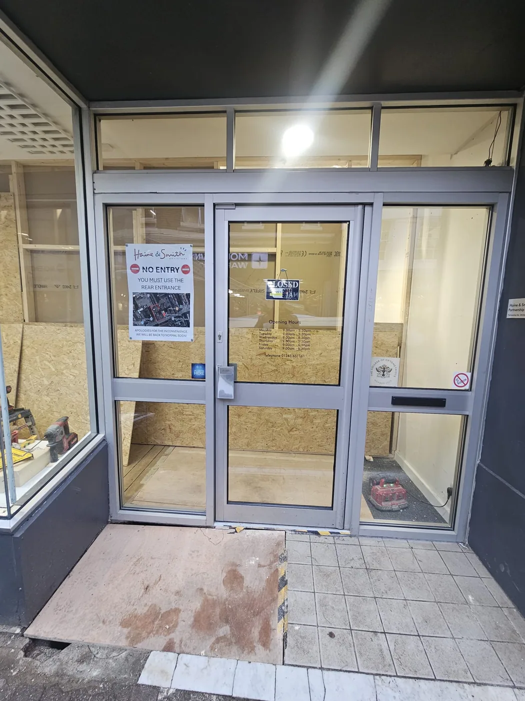 Completed commercial shopfront installation by Shopfronts & Shutters