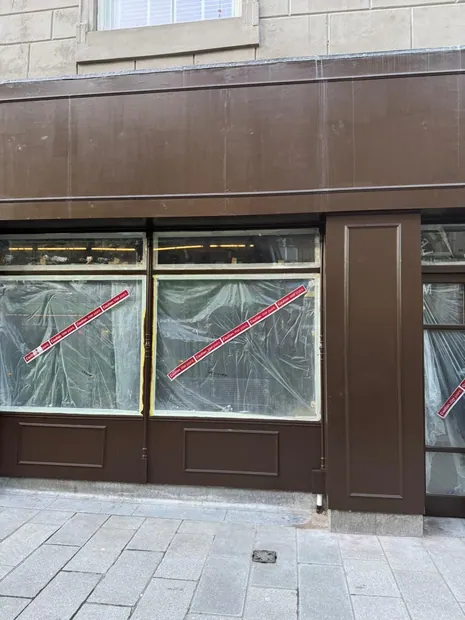 Completed commercial shopfront installation by Shopfronts & Shutters